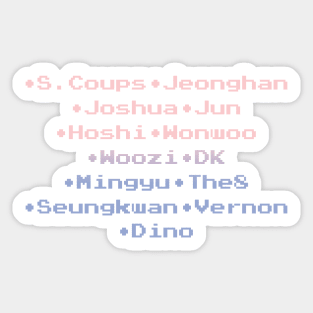 Seventeen KPOP Merchandise Design Sticker